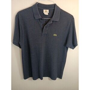 Lacoste Polo Shirt men's Short Sleeve Blue Size 5 (Usa-L)